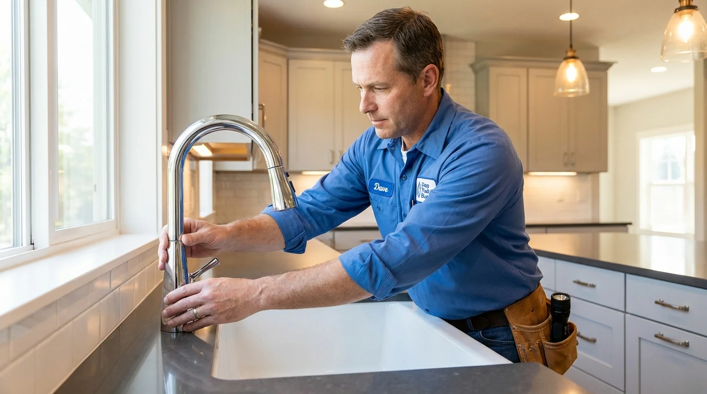 Kitchen faucet installation by Johns Plumbing LLC in Thornton